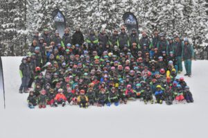 The Big Sky Ski Education Foundation’s 2015 team photo. PHOTO BY MARSHALL TATEO/CRYSTAL IMAGES 