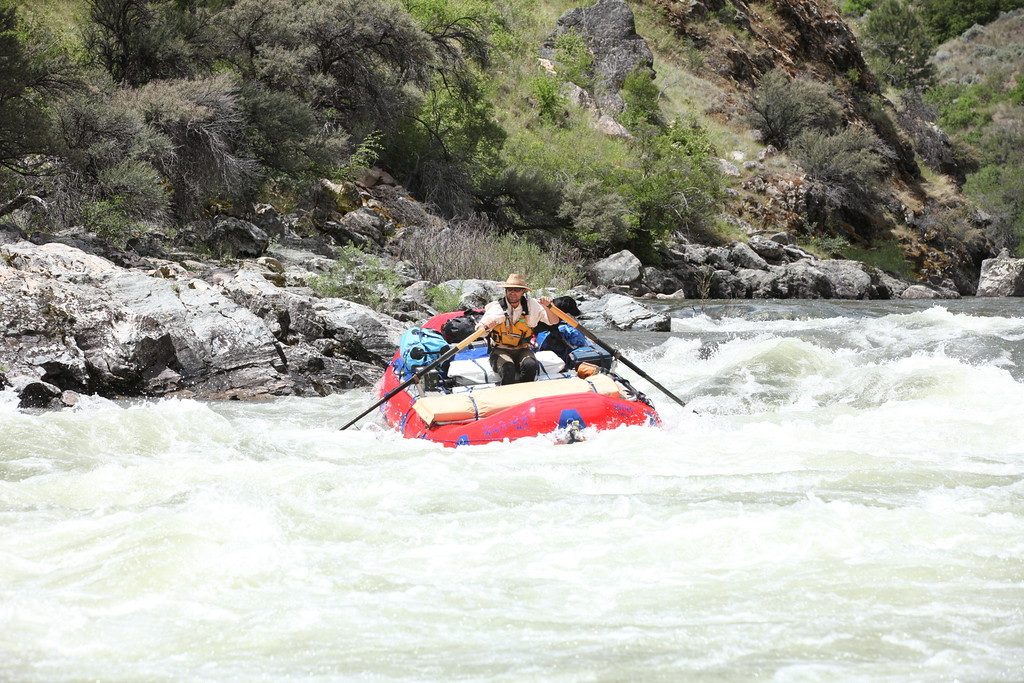 Eric Ladd tests his Five Ten Canyoneer 3s on Idaho's Middle Fork of the Salmon River. PHOTO BY JUSTIN HOWELLS