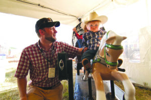 This little cowboy is getting ready for the real deal in about 20 years. 