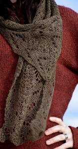 A Montana Sweater Co. scarf, one of many bison fur products offered by the Bozeman company. PHOTO COURTESY OF MONTANA SWEATER CO.