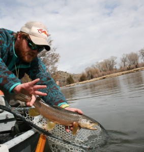Springtime fishing is a good precursor to summer – from snow to sun, the weather can be inclement, but if you’re armed with good gear and a good attitude, it can be quite productive. PHOTO COURTESY OF GALLATIN RIVER GUIDES