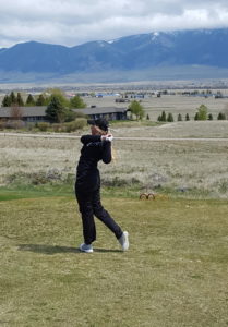 Katie Reid, the LPHS girls’ team captain, said many hours on the golf course—on the greens in particular—helped them win the championship. PHOTO BY JENNY WILCYNSKI