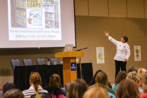 Chef Ann Cooper provided a boost of motivation for attendees as the summit's keynote speaker.  