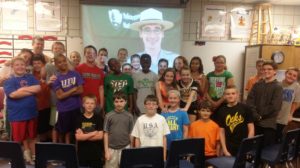 Middle school students connect with Yellowstone National Park remotely to learn about Yellowstone’s geology, wildlife and history, and what it’s like to be a park ranger. NPS PHOTO 