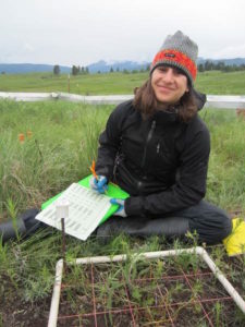 Claire Qubain, one of six graduate students at Montana State University that received fellowships from the Montana Institute on Ecosystems to conduct environmental science research in Montana and the Rocky Mountain West. PHOTO COURTESY OF CLAIRE QUBAIN 