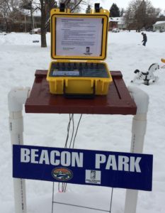 Once the snow allows, Beacon Park will be open and free to the public seven days a week from 9 a.m. to 8 p.m.  Beacon Park allows people to become familiar with their avalanche transceivers and is located in the southeast corner of Bozeman’s Beall Park. PHOTO COURTESY OF BOZEMAN PARKS AND RECREATION 