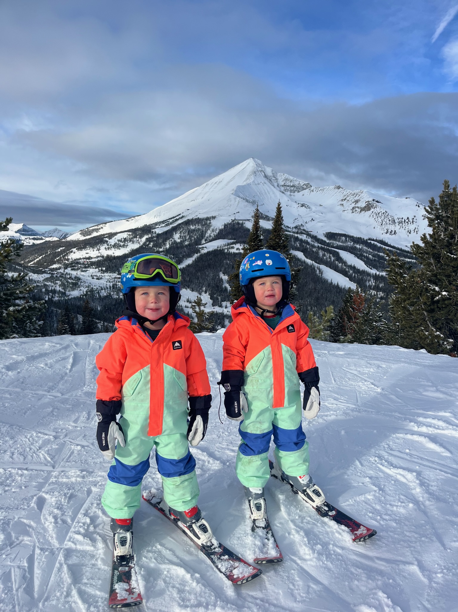 Miller twins, age 3, likely the youngest to ski 100 days in a season ...