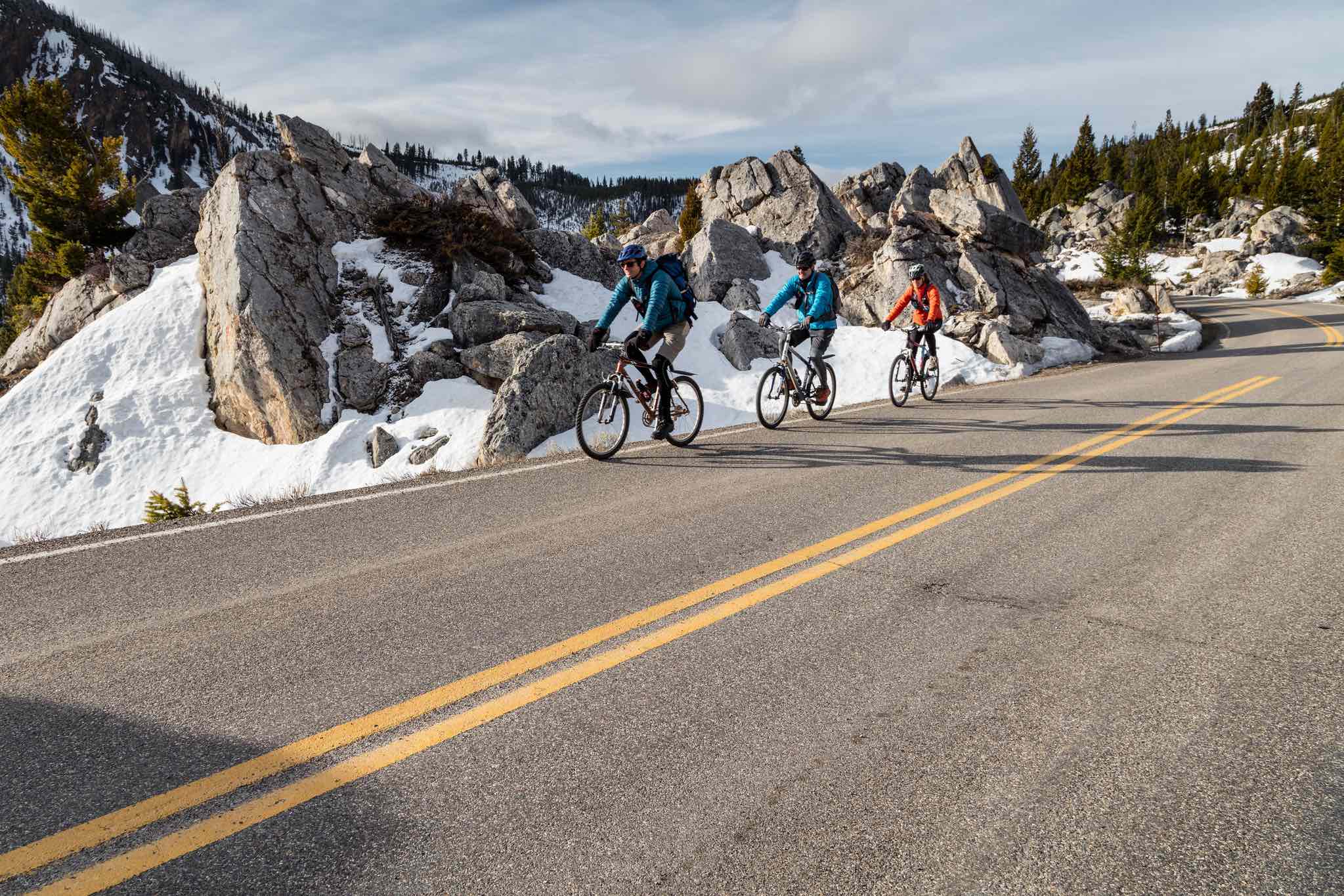Biking in yellowstone outlet