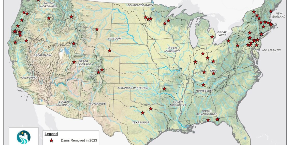 Dam removal reconnects 1,160 miles of river in U.S. 