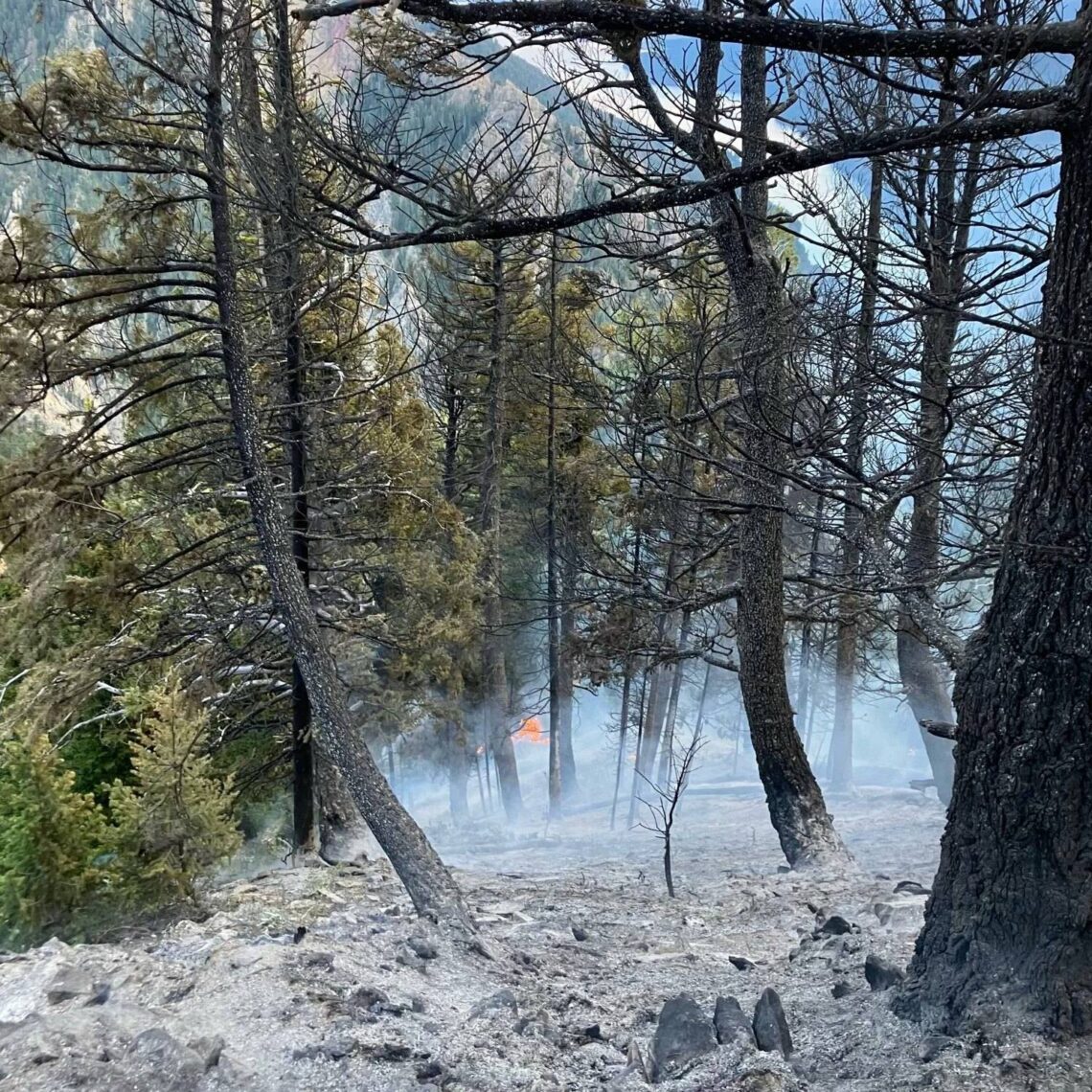 Three small fires ignited northwest of West Yellowstone