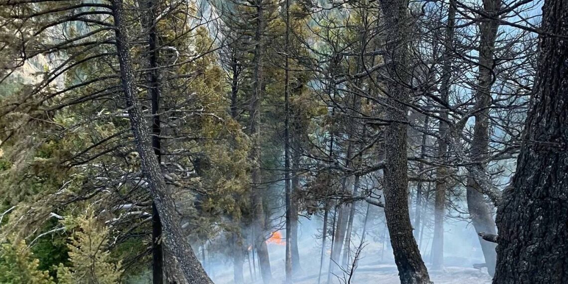 Three small fires ignited northwest of West Yellowstone