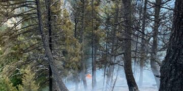 Three small fires ignited northwest of West Yellowstone