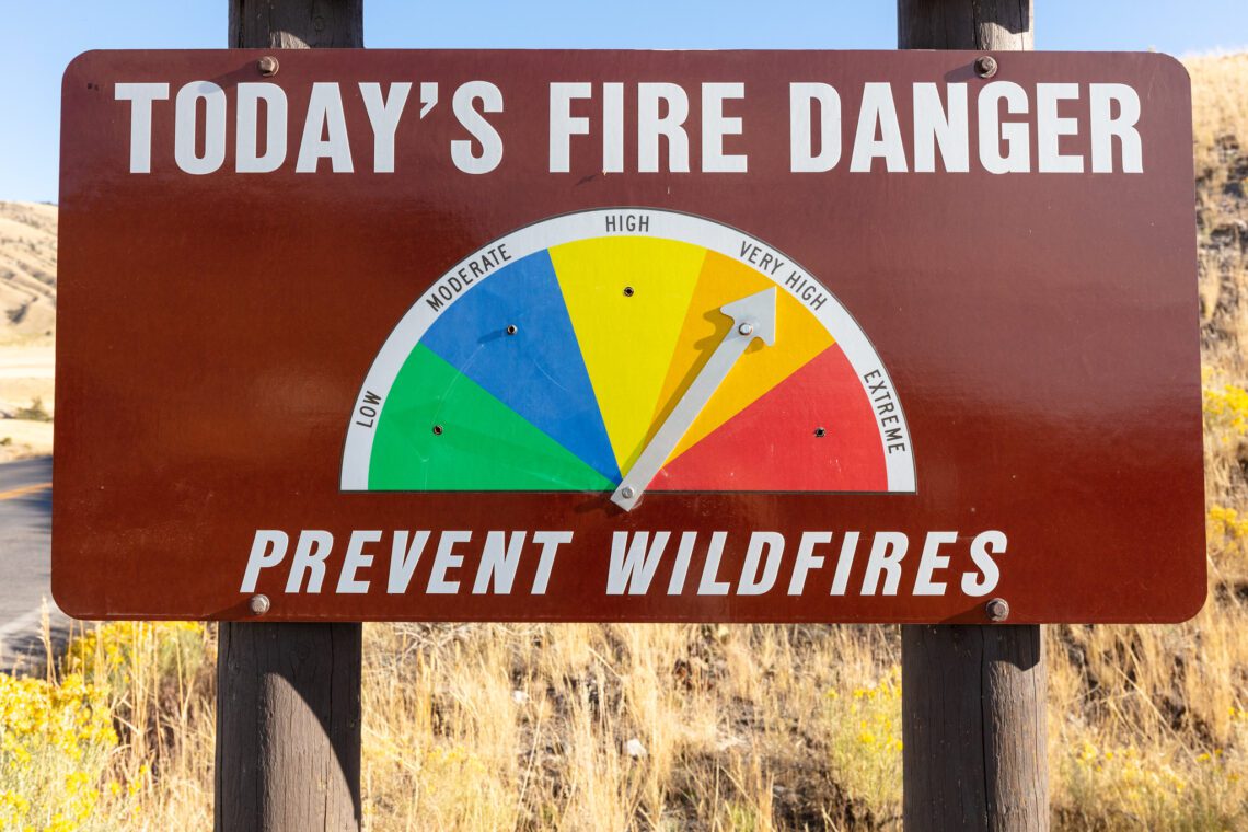 Fire danger ‘Very High’ in Yellowstone National Park