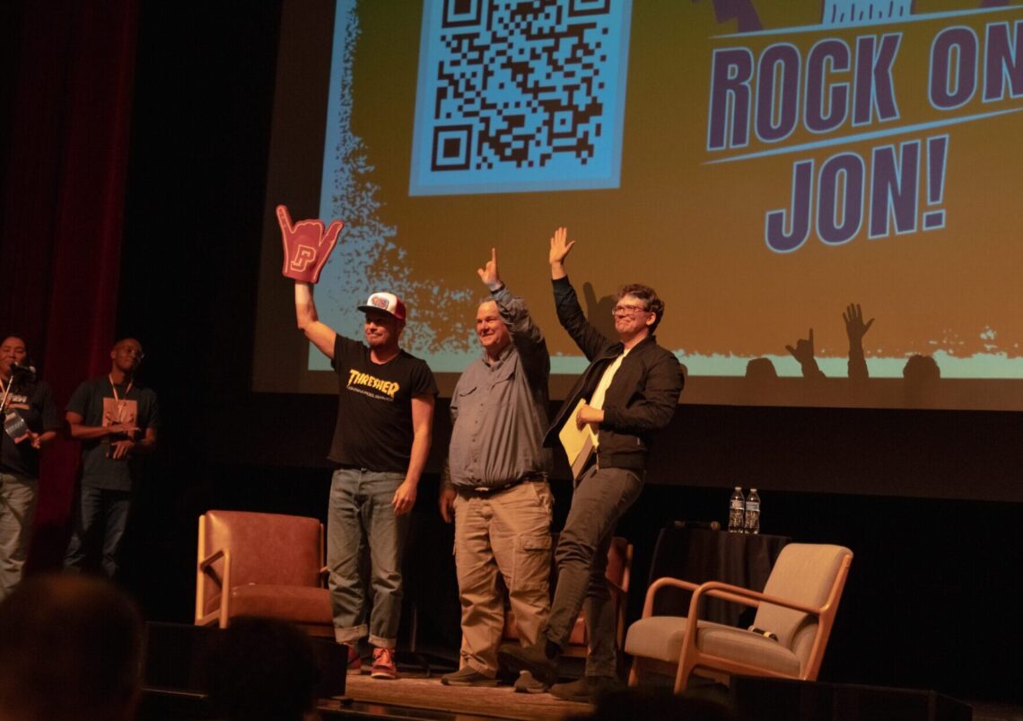 ‘Rock on with Jon’: Tester, Pearl Jam bassist Jeff Ament discuss importance of 2024 election, living in Montana