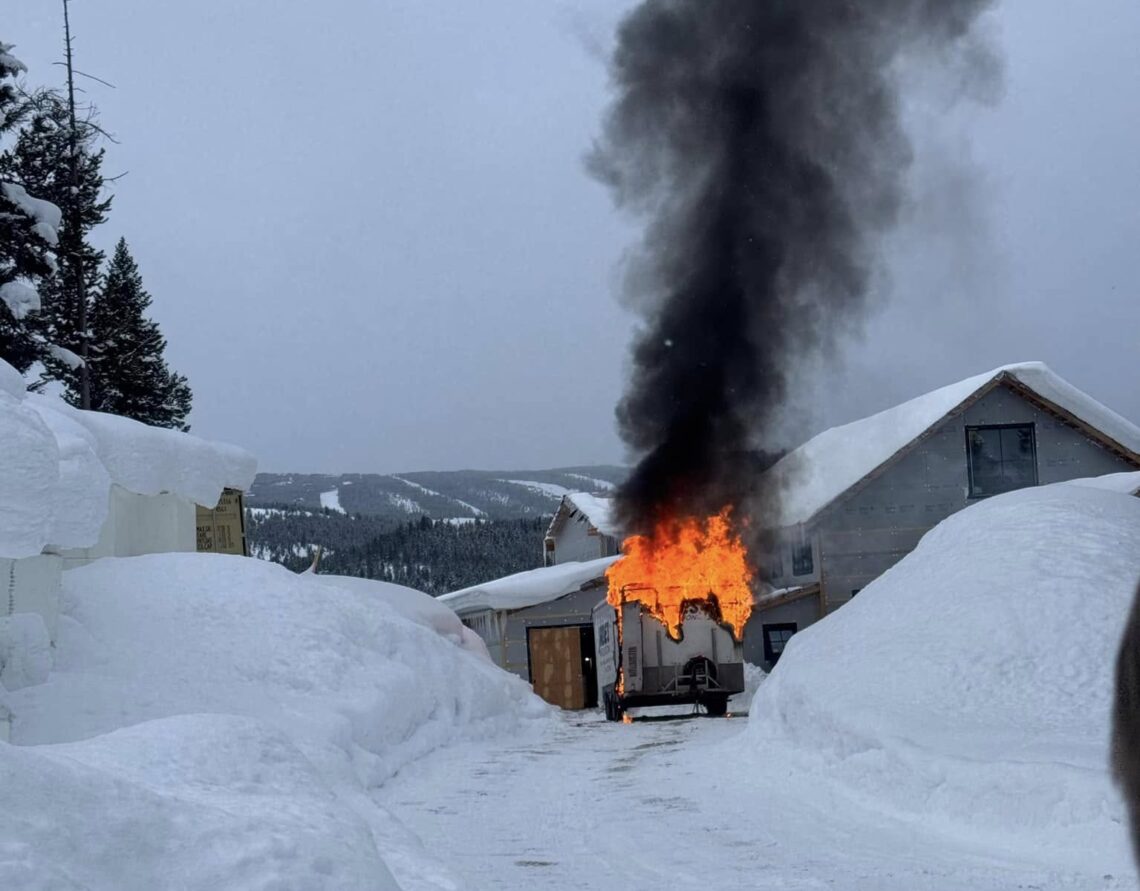 Big Sky Fire Department extinguishes fire on Ousel Falls View Road