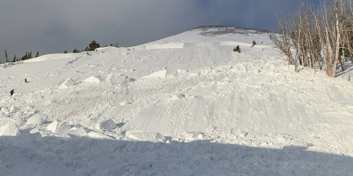In-bounds avalanche partially buries Swift Current top terminal at Big Sky Resort 