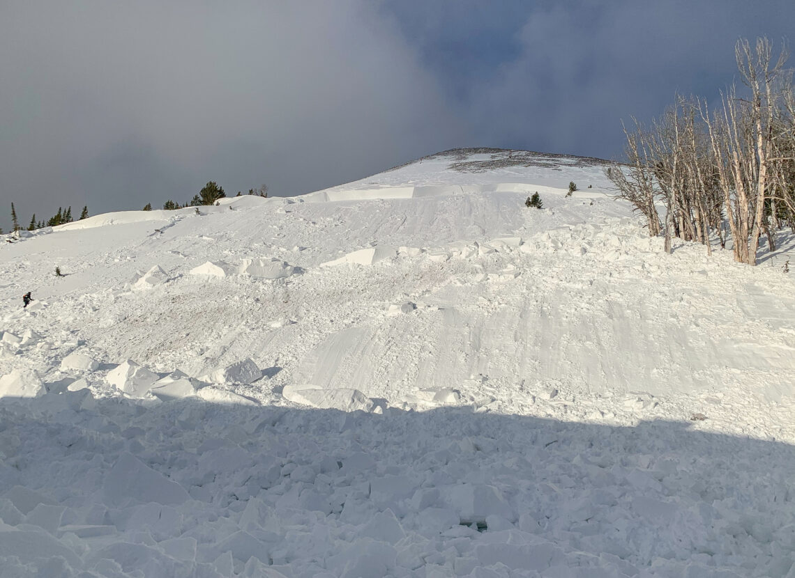 In-bounds avalanche partially buries Swift Current top terminal at Big Sky Resort 