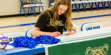 Lone Peak senior Claire Hoadley signs for college volleyball 