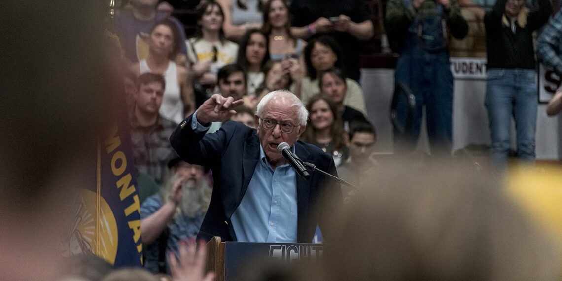 Thousands rally in Missoula for Bernie Sanders, AOC