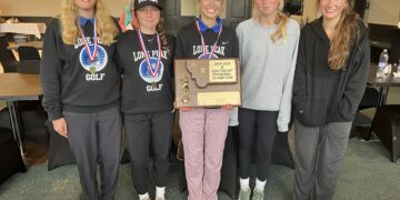 Lone Peak girls golf wins divisional tournament second year in a row 