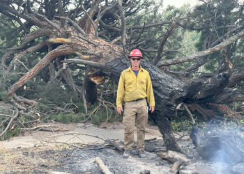 BSFD Wildland Fire Chief Jon Trapp traveled to the Turner Gulch Fire south of Grand Junction, Colorado. COURTESY OF JON TRAPP