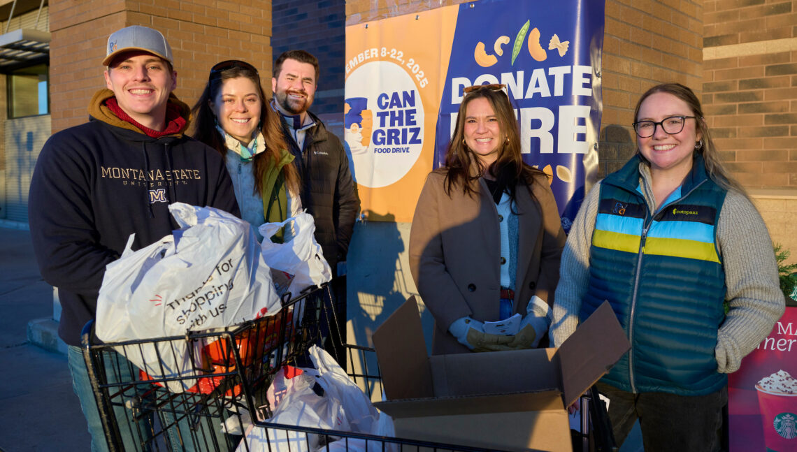 Montana State University’s Can the Griz food drive collects equivalent of more than one million pounds of food, a record for the contest