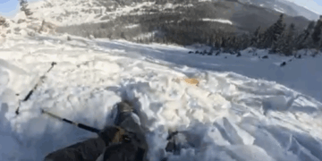 Skier triggers, is carried in avalanche in north Bridgers