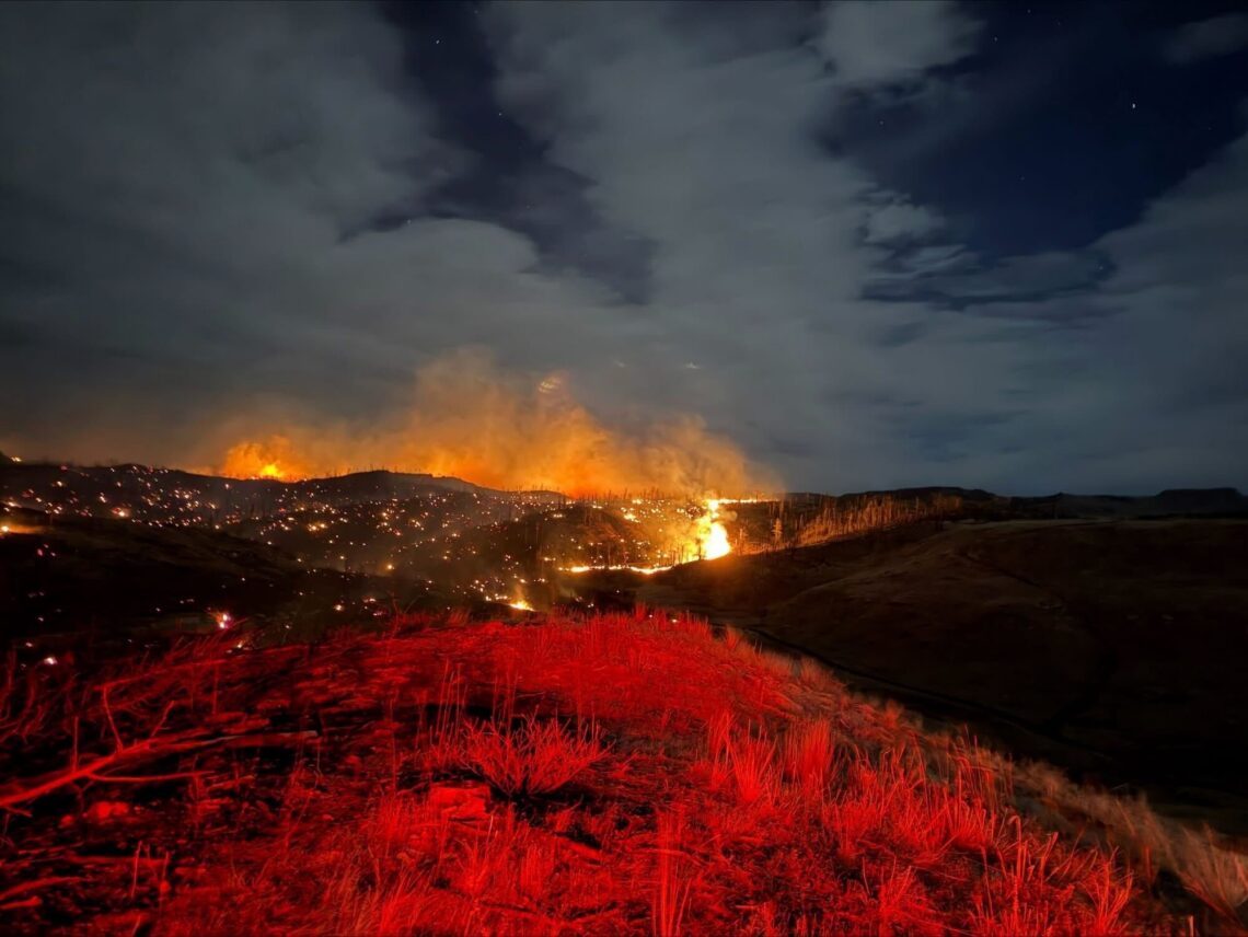 Rehder Creek Fire burning near Roundup