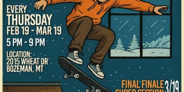 Skateboarding Alliance of Montana announces Winter Skate Nights series in Bozeman