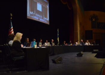 The Helena City Commission meets on Thursday, March 26, 2026, at the Civic Center in Helena, MT. PHOTO BY JORDAN HANSEN/ DAILY MONTANAN