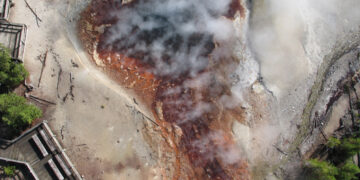 Largest acidic geyser in the world wakes in Yellowstone National Park