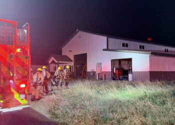 Hyalite Fire department responds to weekend structure fire