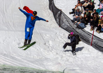 Skim to win: Big Sky’s pond skim contestants make a splash