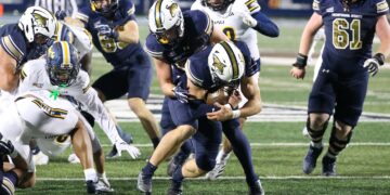 Short-handed Bobcats lean on small-town boys to outlast Northern Arizona on homecoming, push winning streak to 19