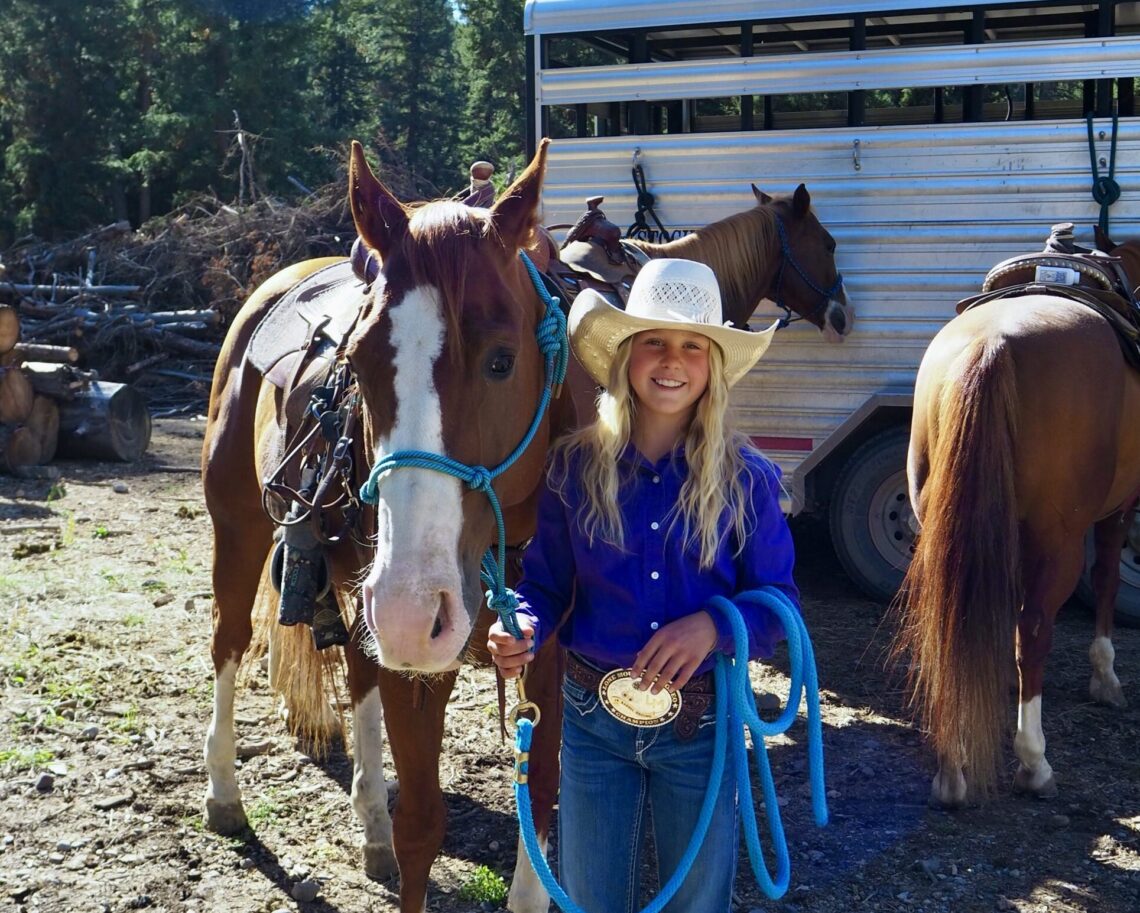 Rodeo queen in the making: The 10-year-old breaking barrel racing records 