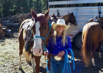 Rodeo queen in the making: The 10-year-old breaking barrel racing records