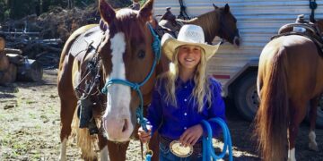 Rodeo queen in the making: The 10-year-old breaking barrel racing records 